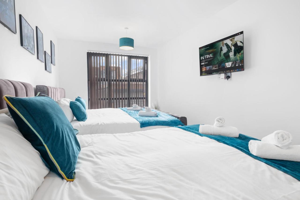 Ebra Stays - Choice Of 2 Or 3 Individual Beds - Luxury New Build Apartment ✪ City Centre, Digbeth ✓ Smart Tv'S & Large Corner Sofa - Birmingham Kültér fotó